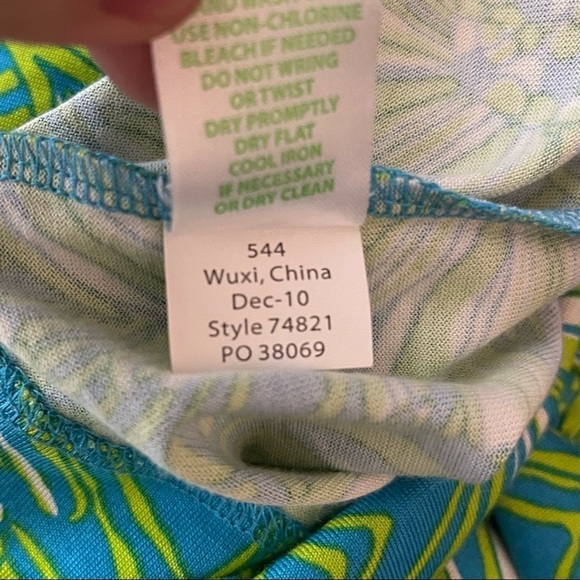 Lilly Pulitzer Floral Seaweed V-Neck Ruffle Preppy Spring Clare Dress Small - Picture 7 of 8